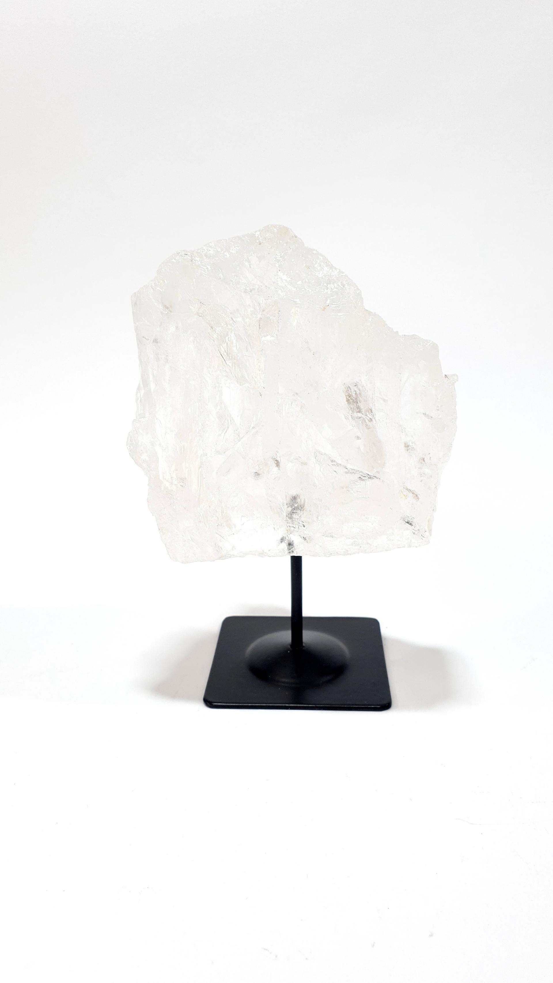 Q.A Natural Crystal with Metal Base — Rough