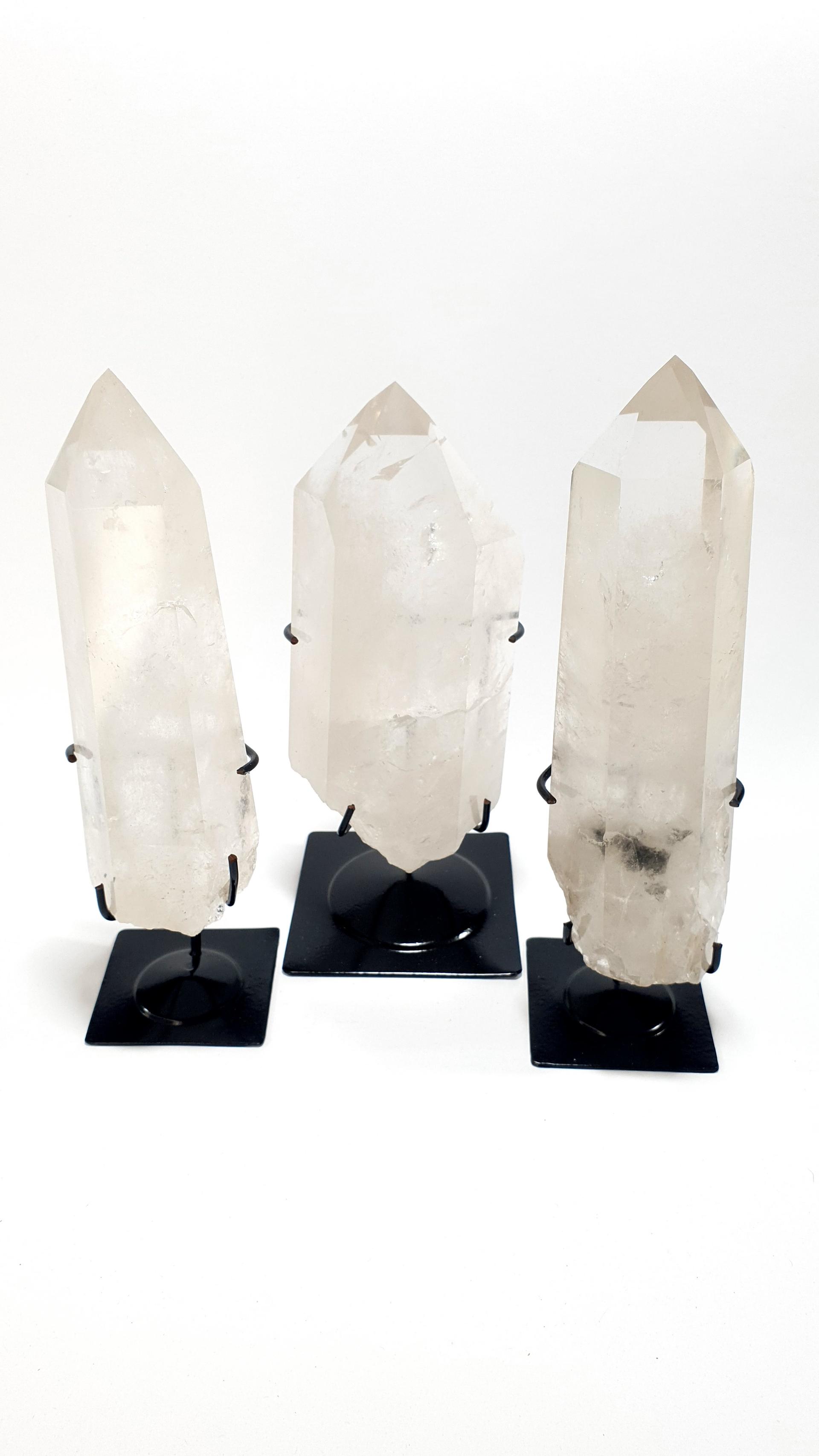 Crystal Tip with Metal Base — Rough